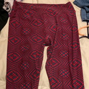 LuLaRoe multi color leggings sz Tall Curvy